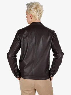 X-Cape Giacca uomo in ecopelle con zip