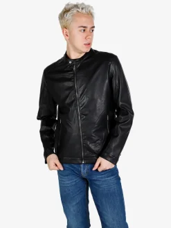 X-Cape Giacca uomo in ecopelle con zip