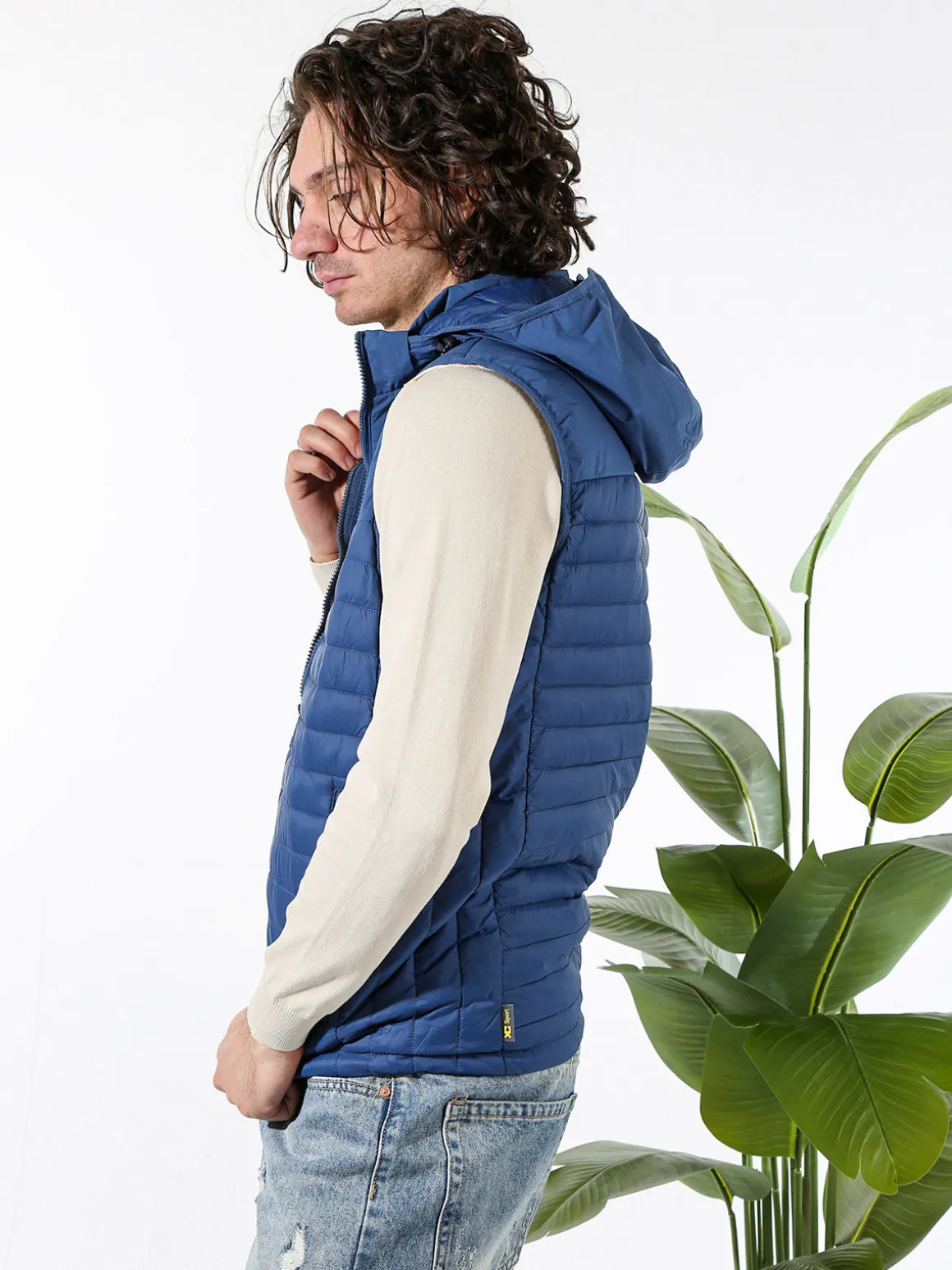 X-Cape Gilet da uomo imbottito con cappuccio - avion