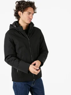 X-Cape Giubbotto uomo imbottito con cappuccio e zip - nero