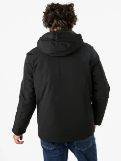 X-Cape Giubbotto uomo imbottito con cappuccio e zip - nero
