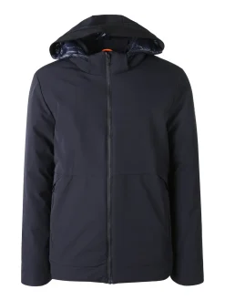 X-Cape Giubbotto uomo imbottito con cappuccio e zip - blu scuro