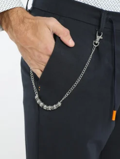 X-Cape Pantaloni casual da uomo con catena