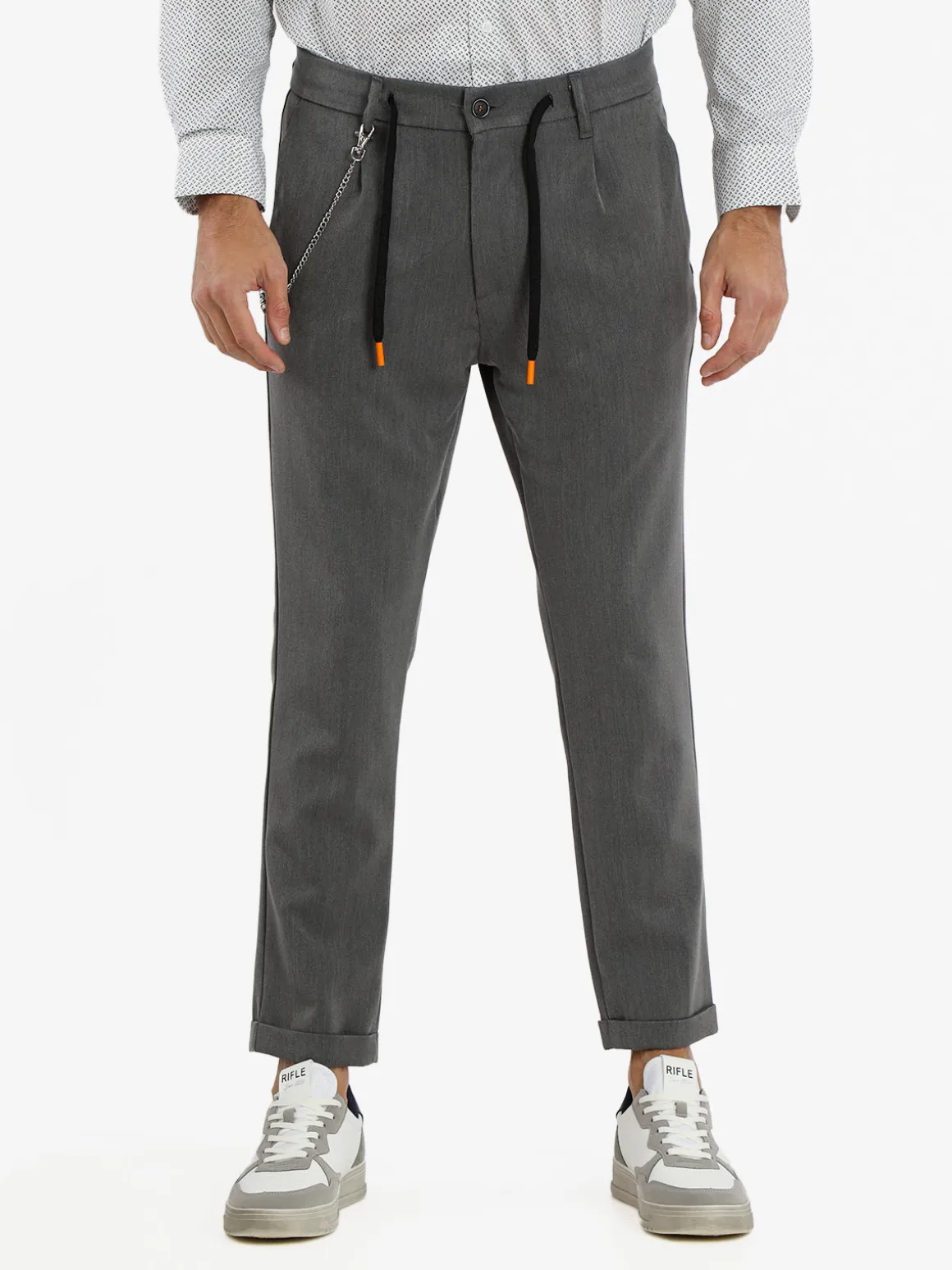 X-Cape Pantaloni casual da uomo con catena