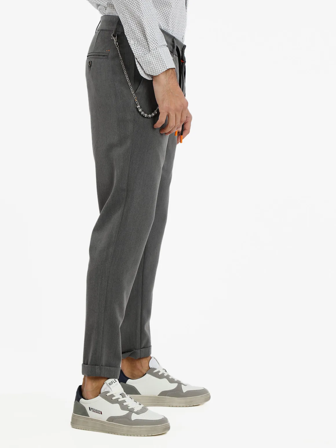 X-Cape Pantaloni casual da uomo con catena
