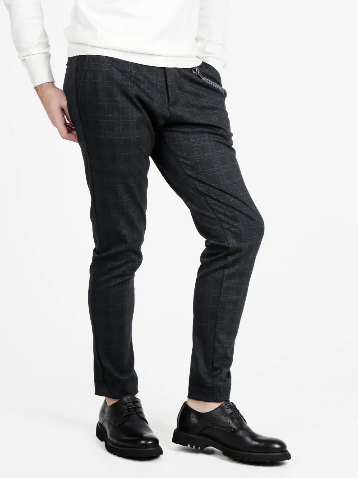 X-Cape Pantaloni casual da uomo a quadri