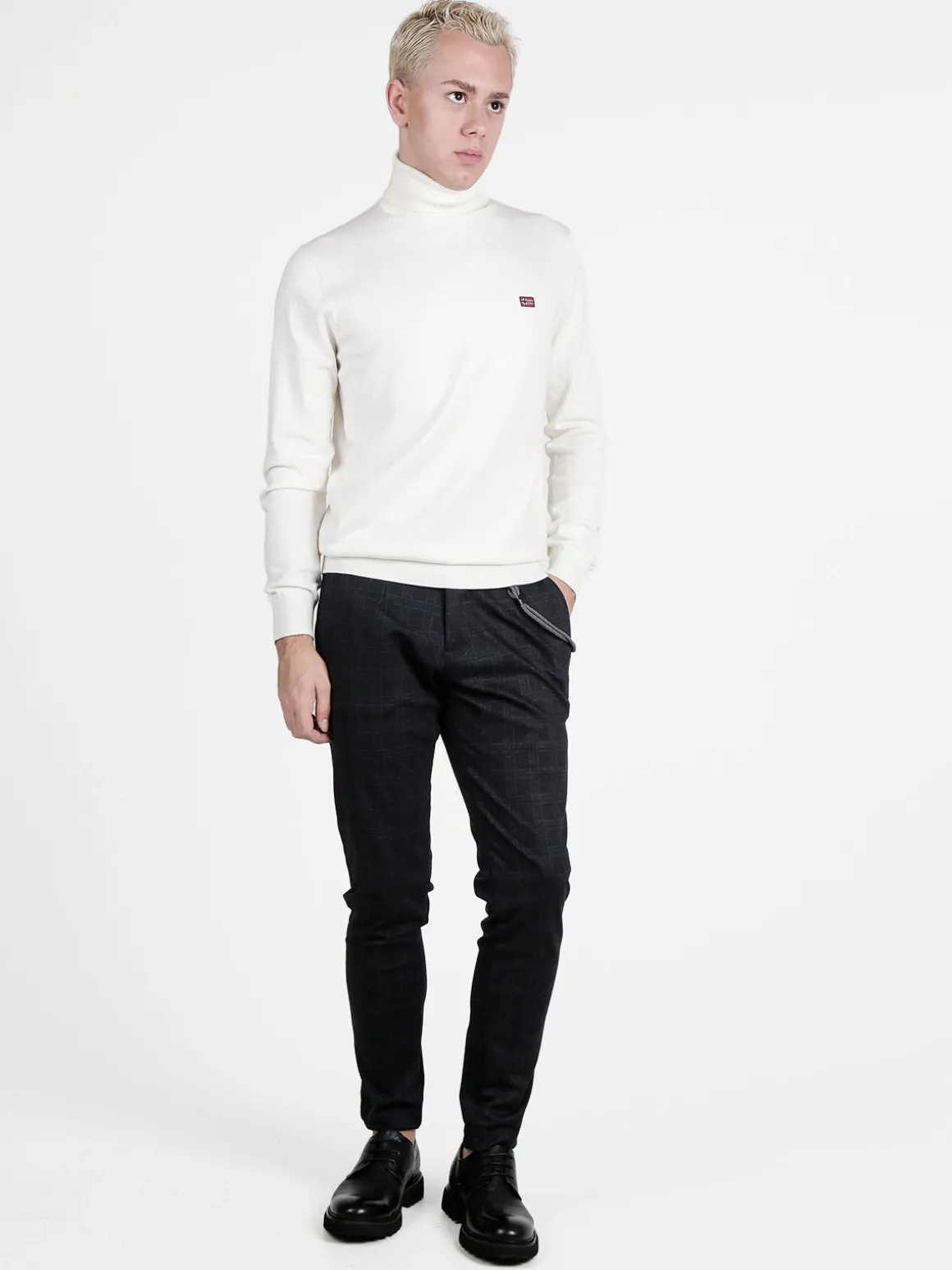 X-Cape Pantaloni casual da uomo a quadri