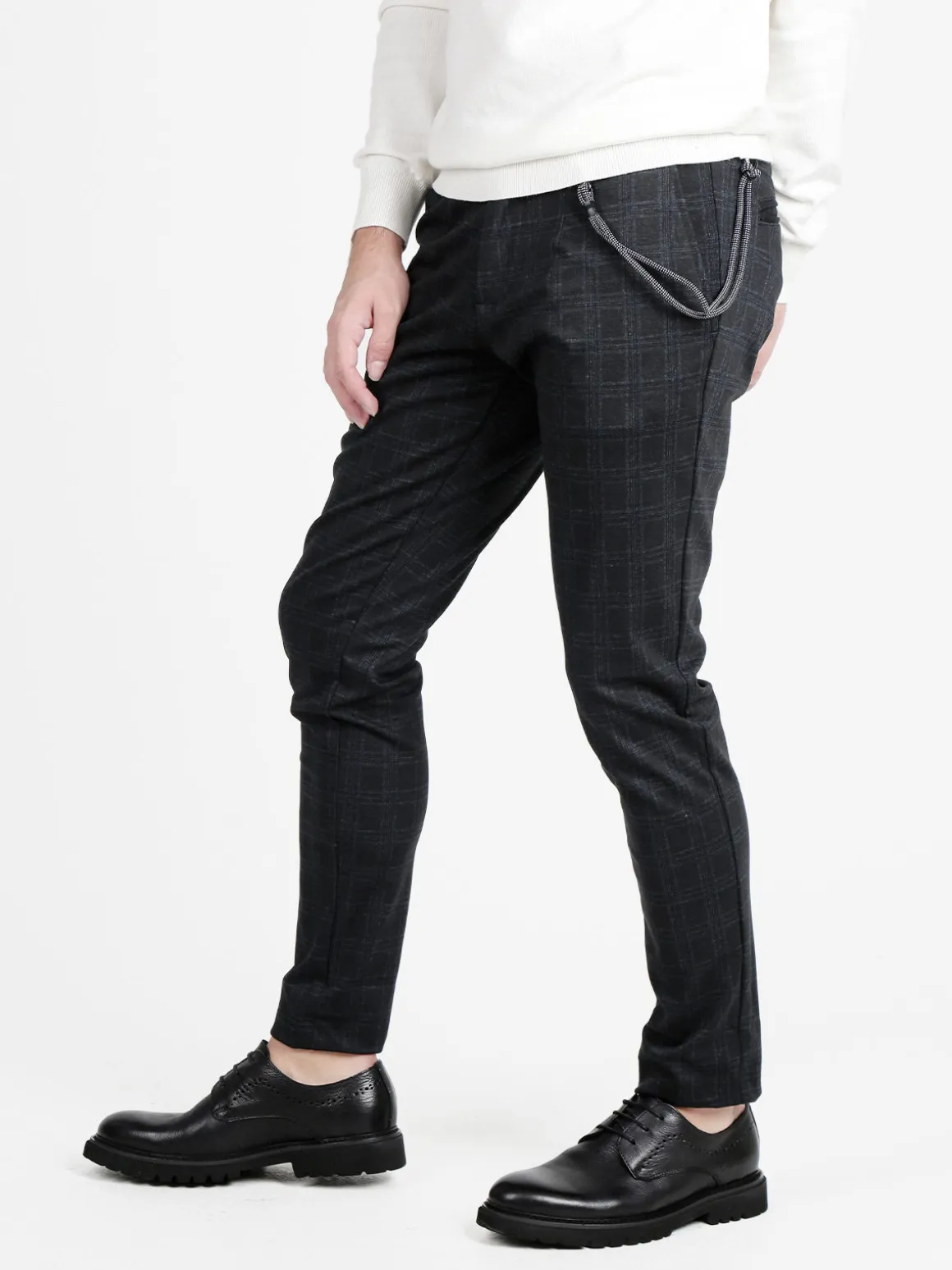 X-Cape Pantaloni casual da uomo a quadri