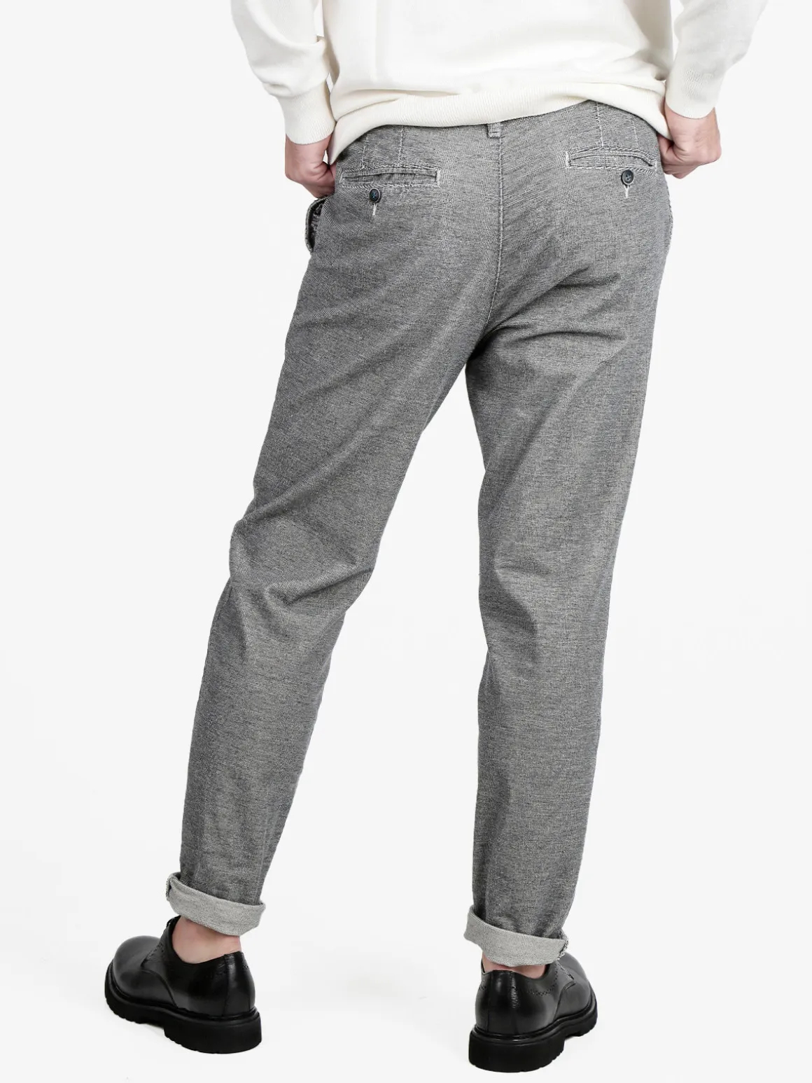 X-Cape Pantaloni casual da uomo slim fit in flanella