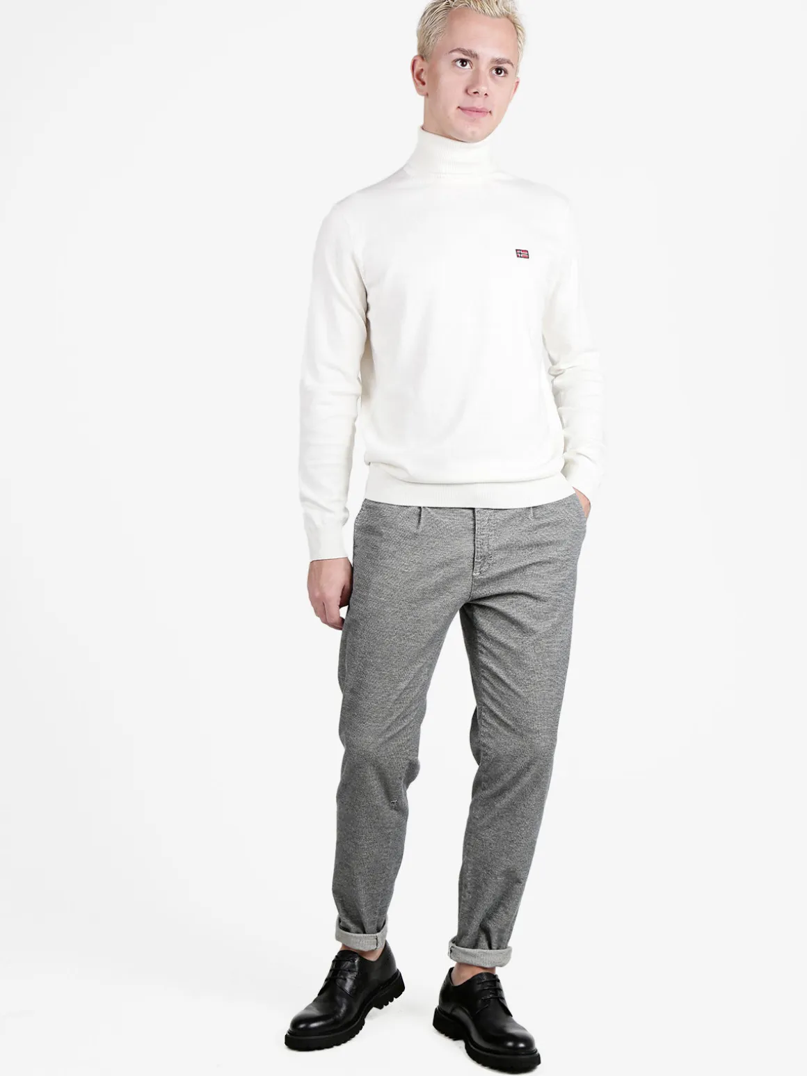 X-Cape Pantaloni casual da uomo slim fit in flanella