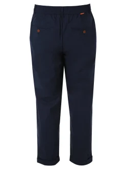 X-Cape Pantaloni da uomo in cotone tecnico con coulisse - blu scuro