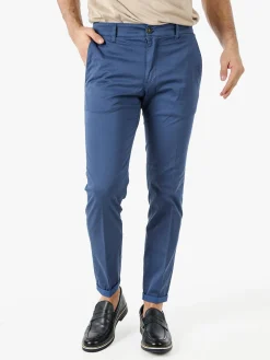 X-Cape Pantaloni slim fit da uomo in cotone - blu