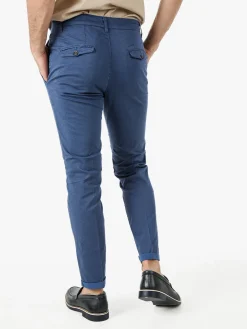 X-Cape Pantaloni slim fit da uomo in cotone - blu