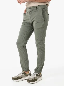X-Cape Pantaloni slim fit da uomo in cotone - militare
