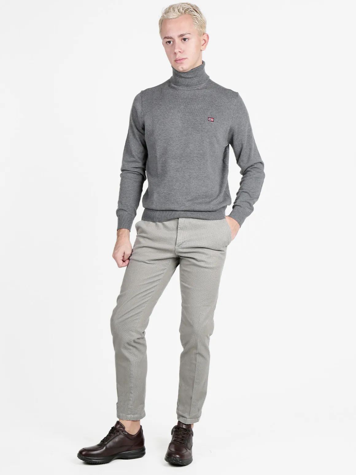 X-Cape Pantaloni slim fit da uomo texturizzati