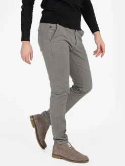 X-Cape Pantaloni slim fit da uomo in cotonte texturizzato