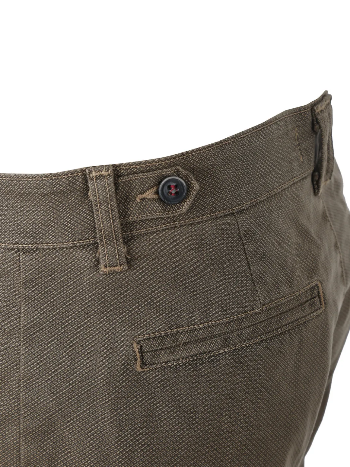 X-Cape Pantaloni uomo slim fit con stampa micro texture - tabacco