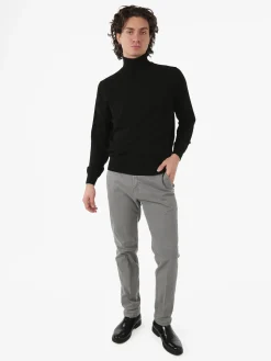 X-Cape Pantaloni uomo slim fit con stampa micro texture - grigio