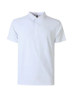 X-Cape Polo da uomo a maniche corte in tessuto tecnico - bianco