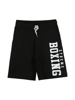 Xtreme Boxing Bermuda sportivi da ragazzo con coulisse e logo - nero
