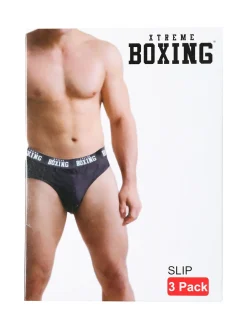 Xtreme Boxing Confezione da 3 slip uomo in cotone - bianco