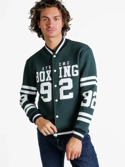 Xtreme Boxing Felpa college da uomo - verde