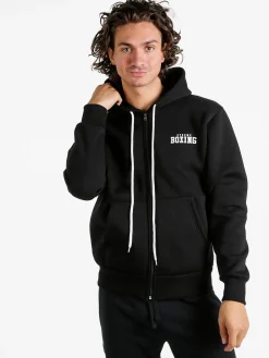 Xtreme Boxing Felpa da uomo con cappuccio e zip - nero