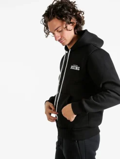 Xtreme Boxing Felpa da uomo con cappuccio e zip - nero