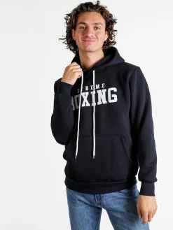 Xtreme Boxing Felpa da uomo con cappuccio - blu scuro