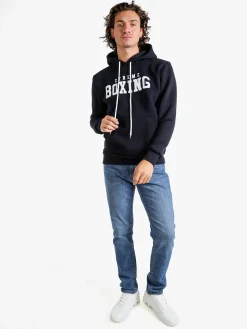 Xtreme Boxing Felpa da uomo con cappuccio - blu scuro