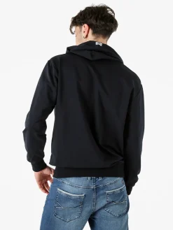 Xtreme Boxing Felpa da uomo in cotone con cappuccio e zip - blu scuro