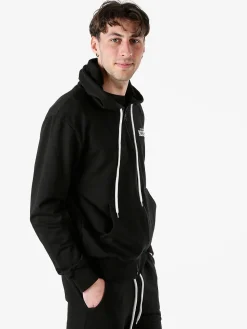 Xtreme Boxing Felpa da uomo in cotone con cappuccio e zip - nero