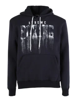 Xtreme Boxing Felpa invernale da uomo con cappuccio - blu scuro