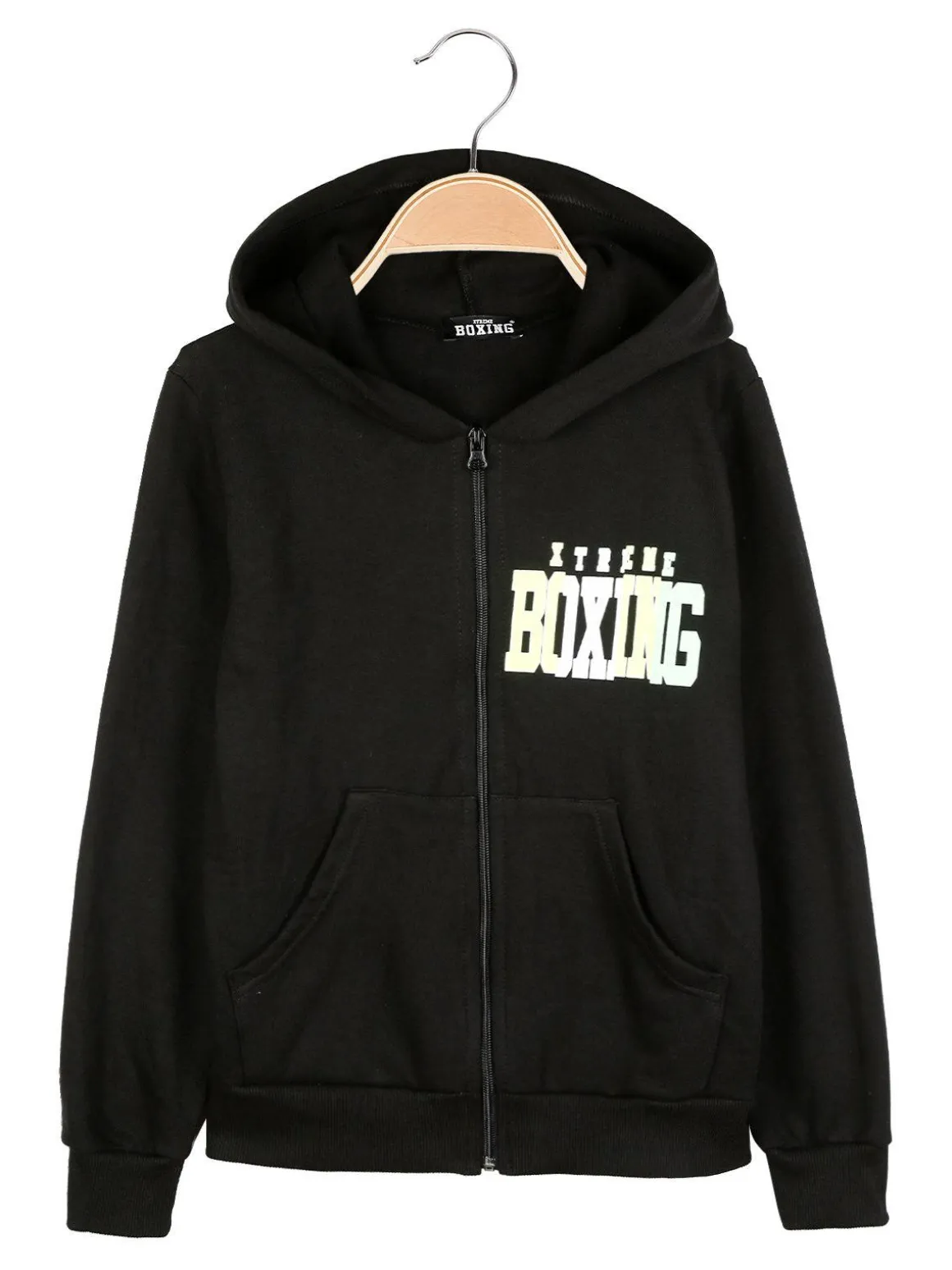 Xtreme Boxing felpa pesante con zip e cappuccio