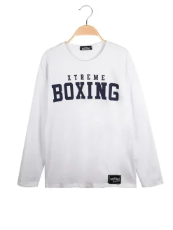 Xtreme Boxing Maglietta girocollo con stampa scritta