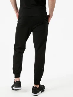 Xtreme Boxing Pantaloni sportivi da uomo in cotone con coulisse e polsini - nero
