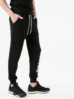 Xtreme Boxing Pantaloni tuta da uomo in cotone con coulisse e logo - nero