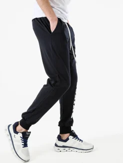 Xtreme Boxing Pantaloni tuta da uomo in cotone con coulisse e logo - blu scuro