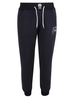 Xtreme Boxing Pantaloni tuta da uomo felpati con polsini - nero
