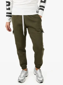 Xtreme Boxing Pantaloni tuta cargo da uomo felpati - militare