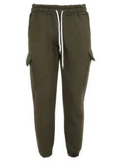 Xtreme Boxing Pantaloni tuta cargo da uomo felpati - militare