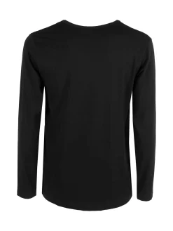 Xtreme Boxing T-shirt da uomo a maniche lunghe con logo - nero