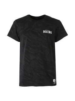 Xtreme Boxing T-shirt da uomo in cotone con logo - nero