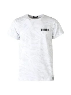 Xtreme Boxing T-shirt da uomo in cotone con logo - bianco