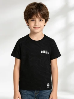 Xtreme Boxing T-shirt girocollo da ragazzo - nero