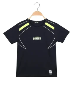 Xtreme Boxing T-shirt girocollo da ragazzo in cotone con logo - blu scuro