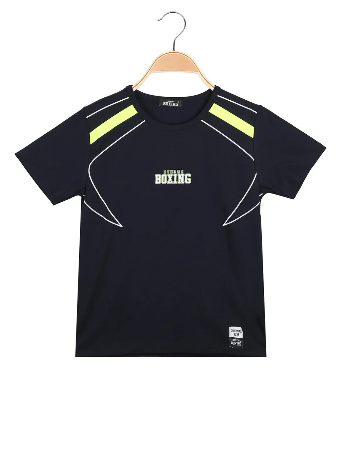 Xtreme Boxing T-shirt girocollo da ragazzo in cotone con logo - blu scuro