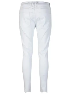 Yes Design Pantaloni bianchi da uomo in cotone