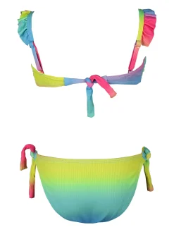 Yes! Do Kid'S Bikini da bambina colorato con volant