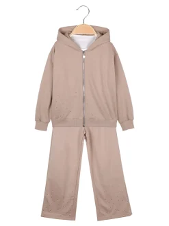 Yes! Do Kid'S Completo 3 pezzi da bambina con strass - khaki